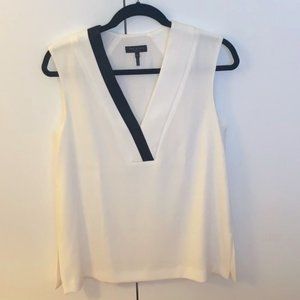 Rag & Bone V-Neck Top with black stripe